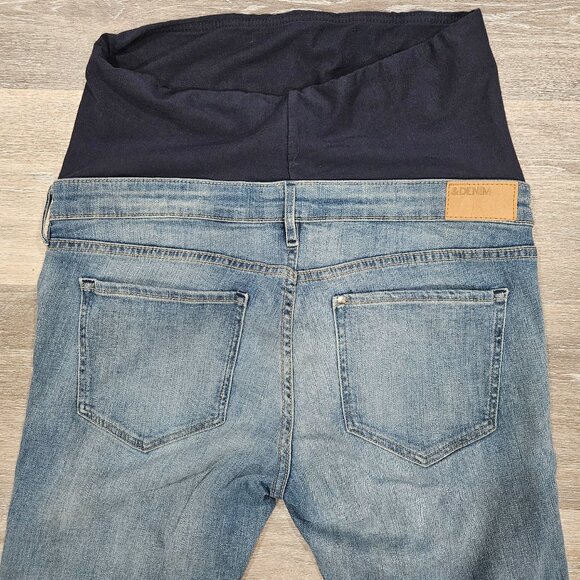 H&M Mama Slim High Rib Maternity Jeans Blue Wash Size 10 - Picture 4 of 7
